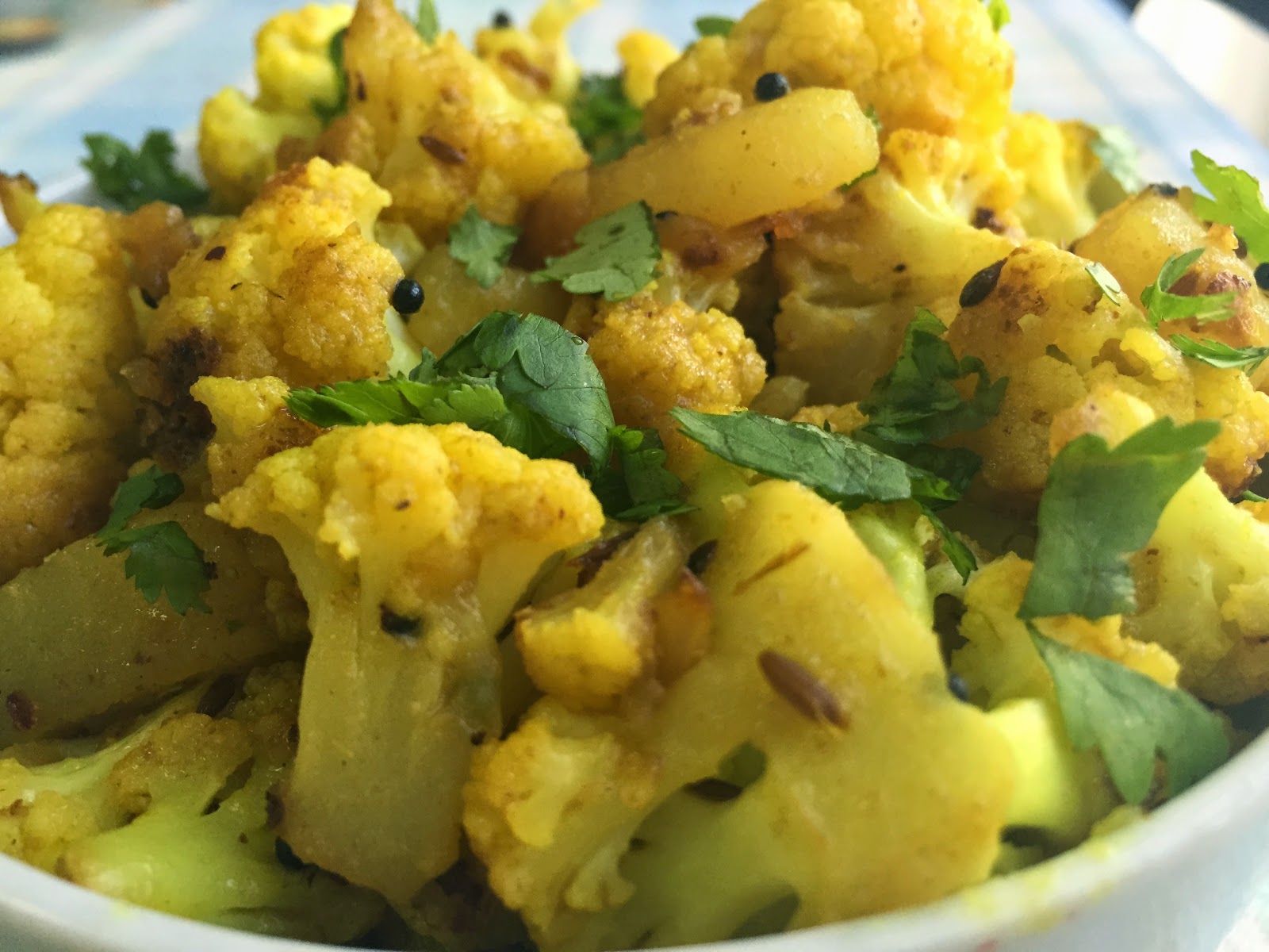 Aloo-Gobhi Recipe (Flower Batata Bhaji) - Uma's Kitchen