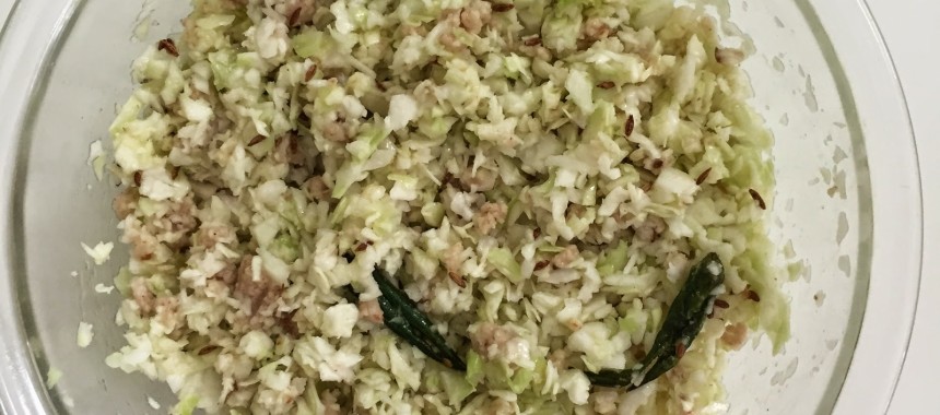 Cabbage Salad Recipe (Kobichi Koshimbir)