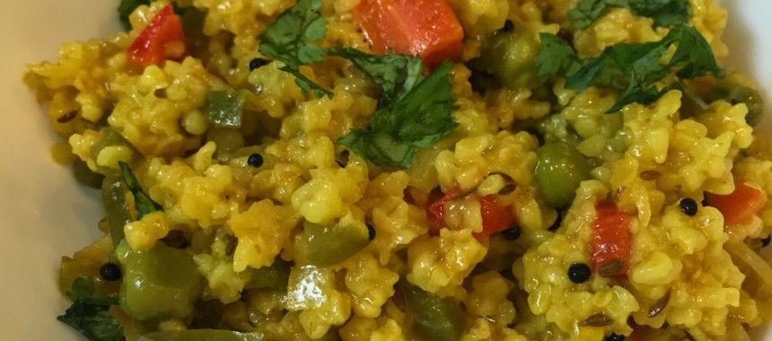 Dalia Recipe (Cracked wheat upma)