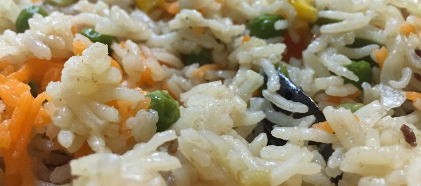 Vegetable Pulao (Mildly spiced Vegetable Rice)