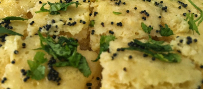 Instant Dhokla (Steamed gram flour dumplings)