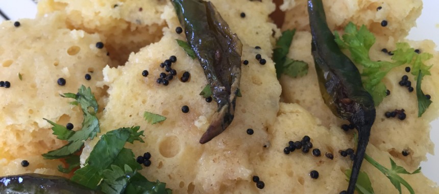 Instant Dhokla (Steamed gram flour dumplings)