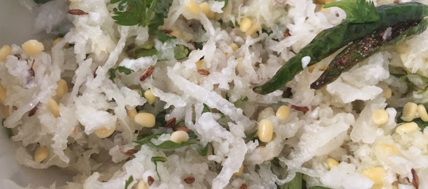 Radish and Lentil Salad Recipe (Mulyachi Koshimbir)