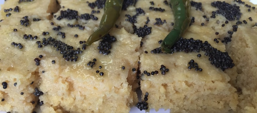 Instant Dhokla (Steamed gram flour dumplings)